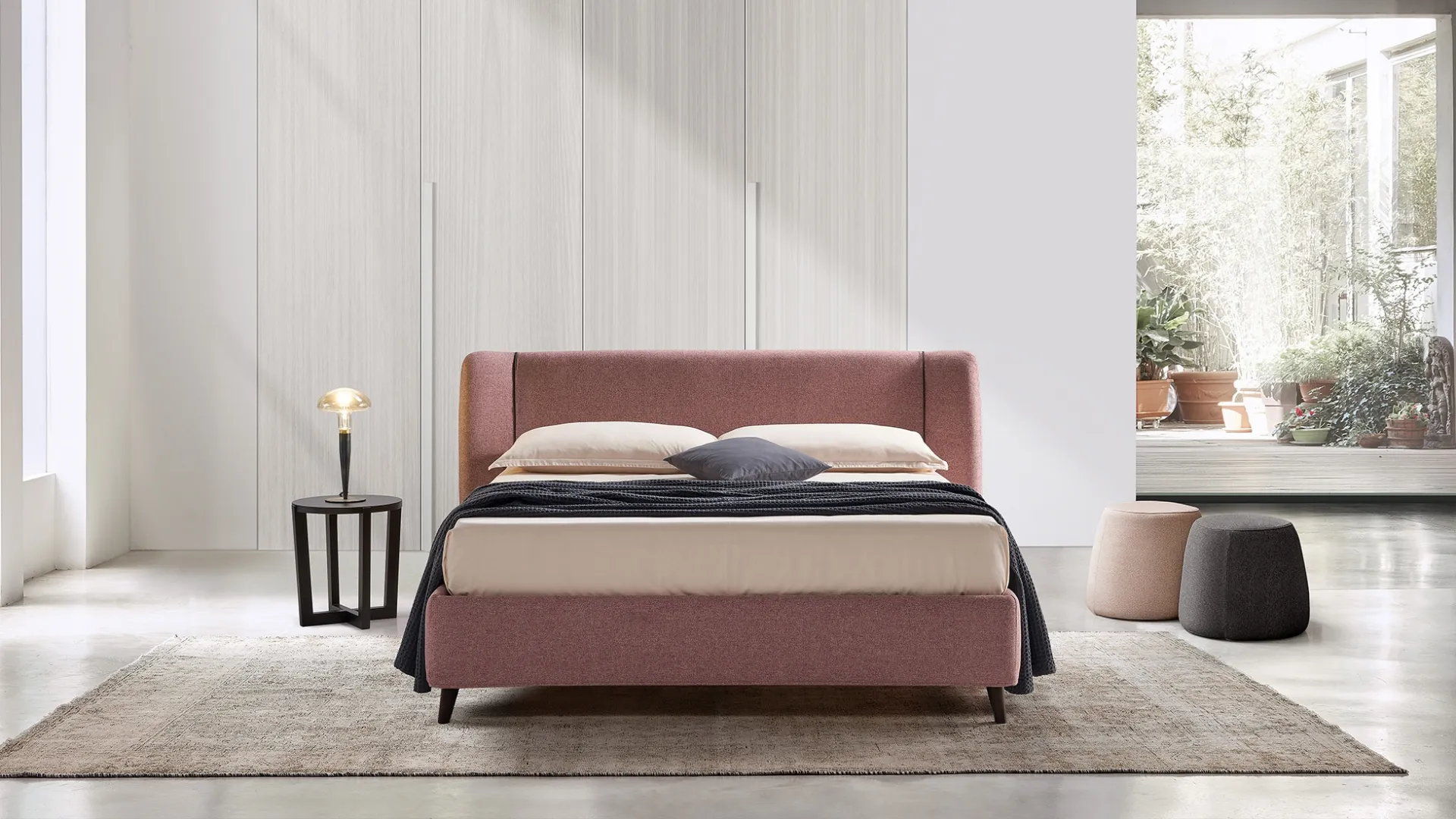 Letto con testiera Dafne Slim di Rosini Night